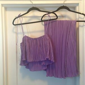 Purple 2 Piece Pant Set
